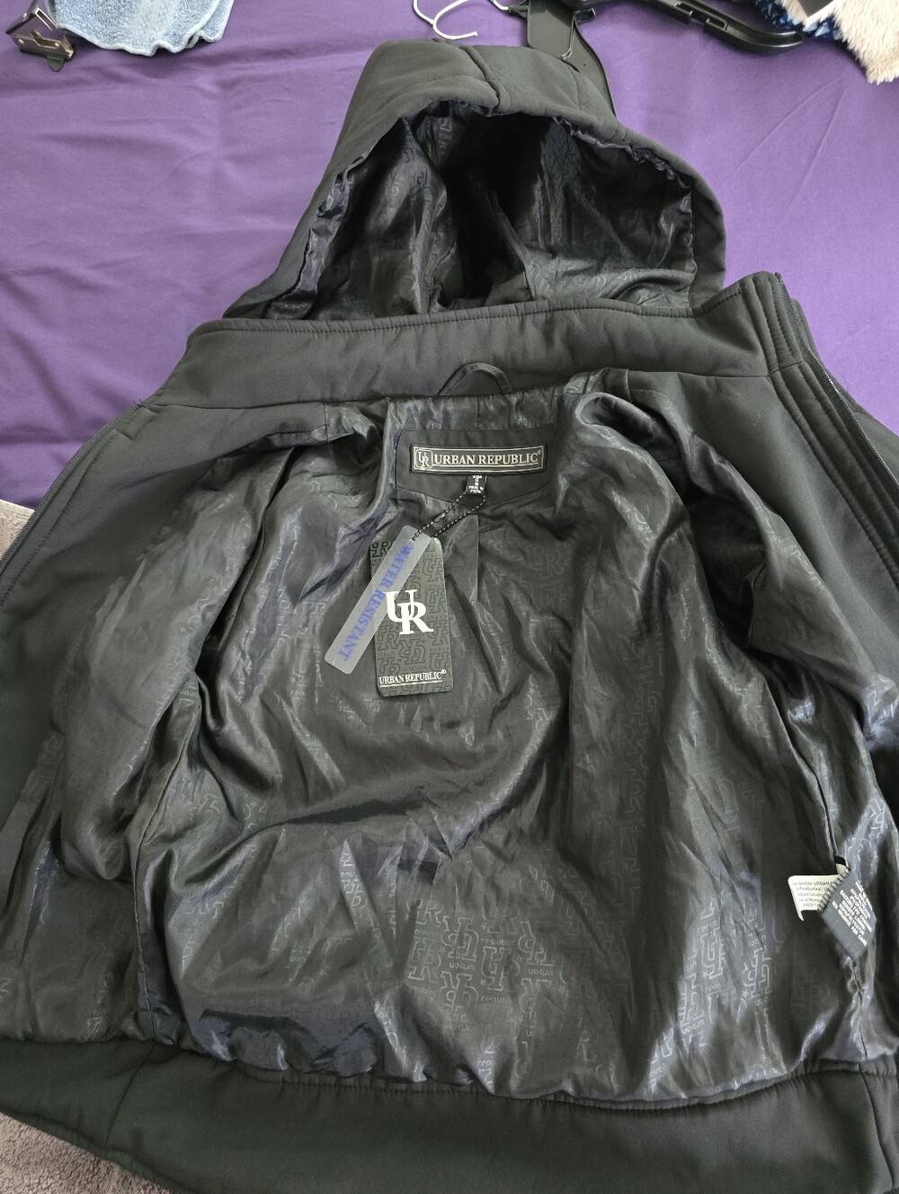 (NWT) Urban Republic Zip Off Hood Soft Shell Jacket (8-Small) - Picture 8 of 12